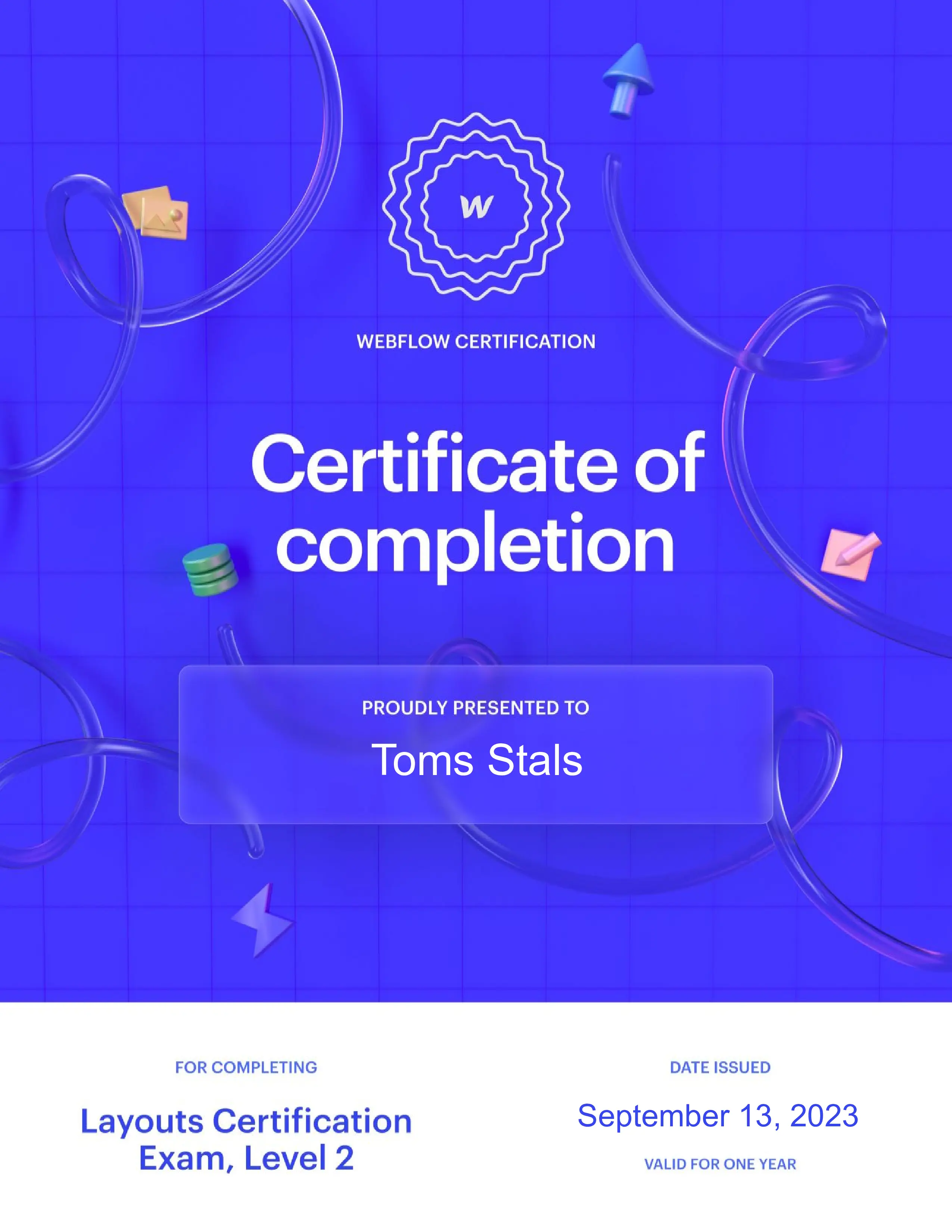 layouts 2 certification