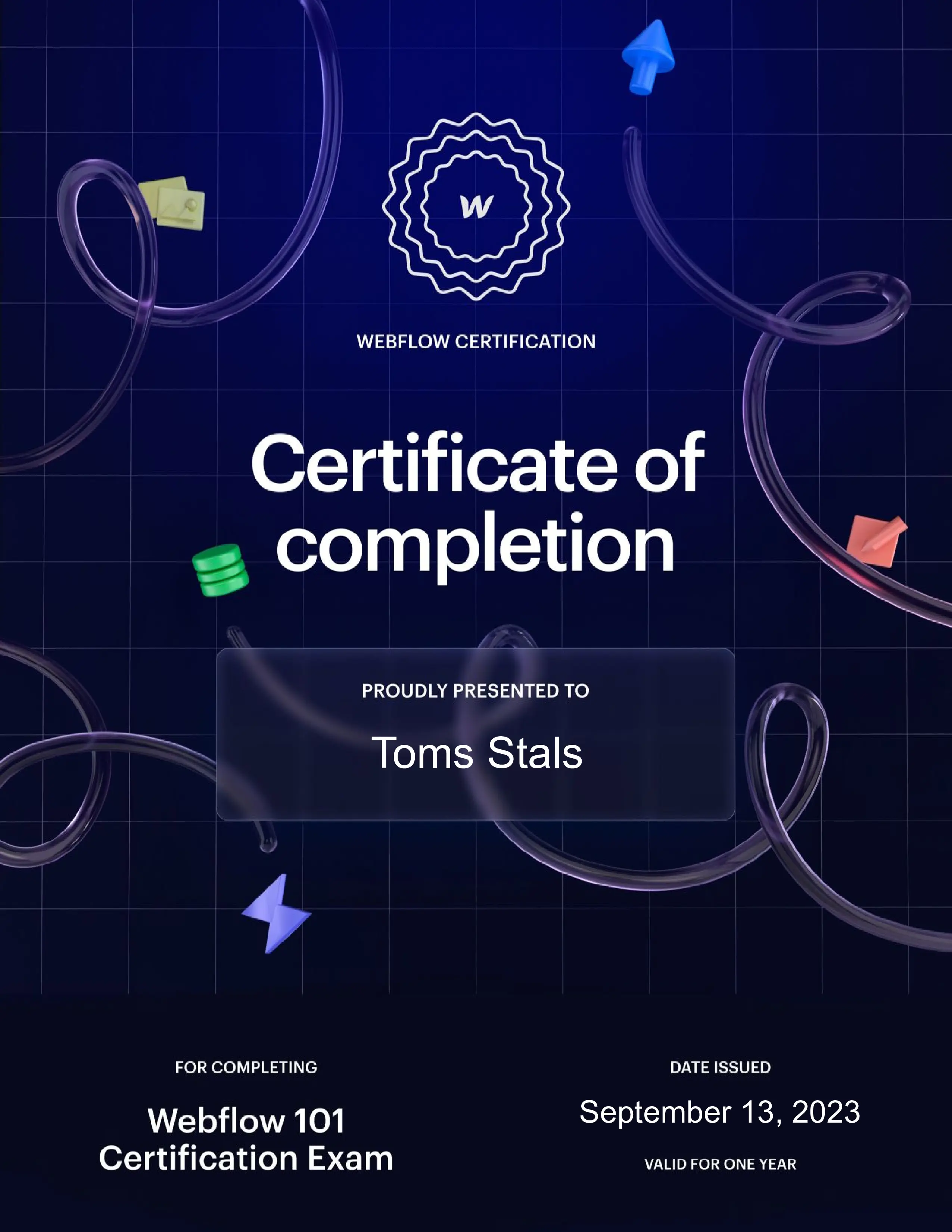 webflow 101 certification